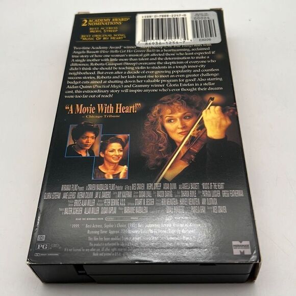 Music Of The Heart VHS 1999 Meryl Streep Movie - Picture 2 of 3